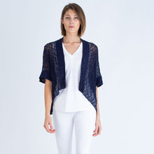 Load image into Gallery viewer, SS24 Marble Navy Cardigan
