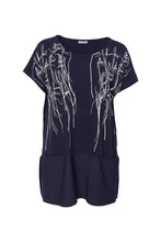 Load image into Gallery viewer, SS24 Naya Navy Longline Top
