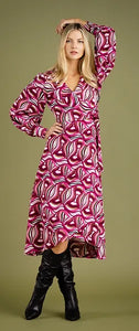 Outlet Marble Wrap Dress in