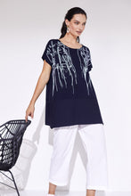 Load image into Gallery viewer, SS24 Naya Navy Longline Top
