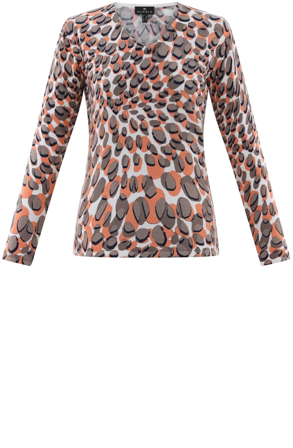 SS25 Marble V Neck Knit