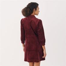 Load image into Gallery viewer, Part Two Eyvor Cord Dress Wine
