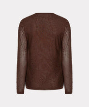 Load image into Gallery viewer, Esqualo Long Sleeve Mesh Top with Gemstones
