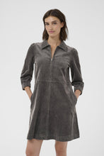 Load image into Gallery viewer, Part Two Eyvor Cord Dress Magnet Grey
