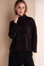 Load image into Gallery viewer, Naya Flock Placement Print High Neck Knit Top
