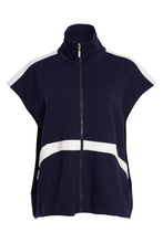 Load image into Gallery viewer, Naya High Neck Zip Top Navy

