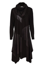 Load image into Gallery viewer, Naya Dress with Leatherette Section &amp; Neckpiece
