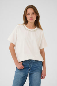 Kaffe Kahelen Top Chalk
