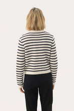 Load image into Gallery viewer, Part Two Stripe Cotton Cardigan

