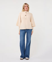 Load image into Gallery viewer, Esqualo Cream Cardigan with Buttons
