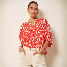Load image into Gallery viewer, Esqualo Coral Print Blouse
