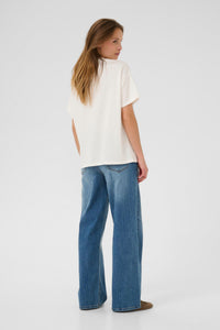 Kaffe Kahelen Top Chalk