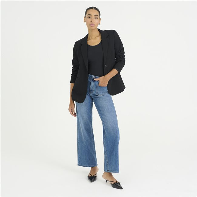Kaffe Kabrook HW Wide Leg Jean Denim Blue
