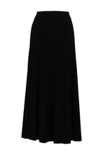 Load image into Gallery viewer, Marble Black Pleated Knit Skirt
