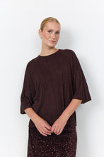 Load image into Gallery viewer, Soya Concept Violetta Brown Knit Top

