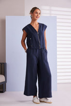 Load image into Gallery viewer, Naya Linen Look Waist Coat Zip Detail
