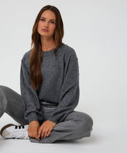 Load image into Gallery viewer, Esqualo Grey Knit with Pearl detail
