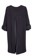 Load image into Gallery viewer, Naya Curved Hemline Tunic With Contrast Ruched Cuff
