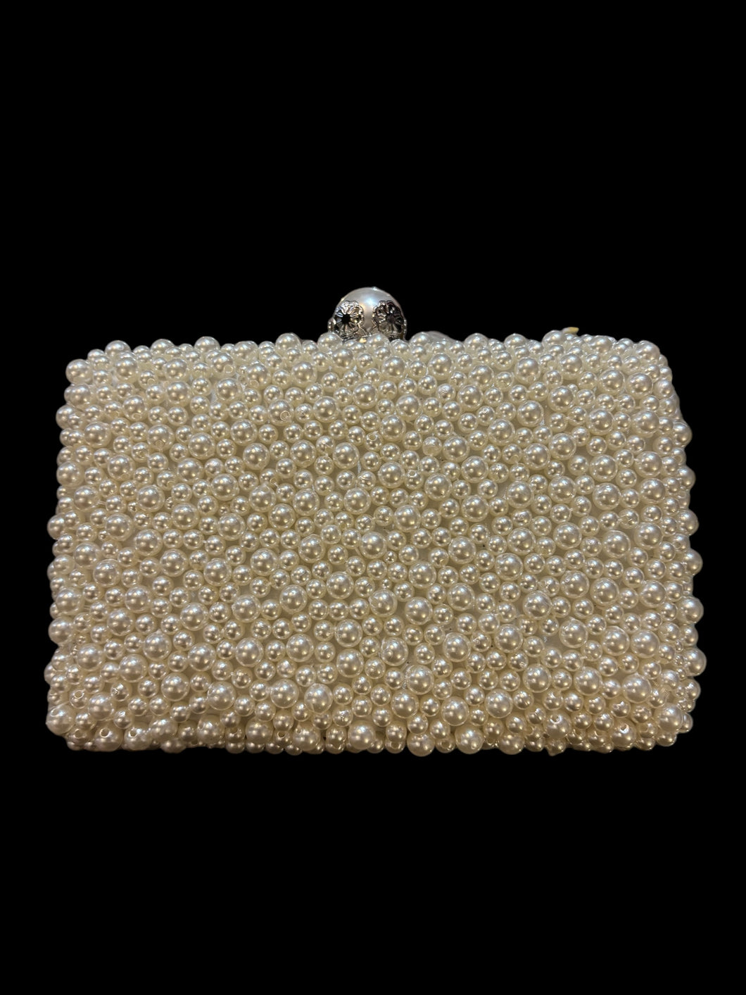 Hard  Shell Pearl Clutch