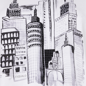 Esqualo Off White City T Shirt