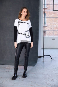 Naya Placement Cube Print Top