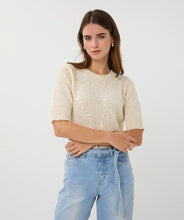 Load image into Gallery viewer, Esqualo Cream Sequin Knit
