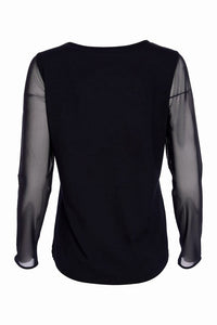 Naya Sheer Sleeve Top