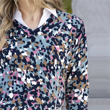 Load image into Gallery viewer, Marble Abstract Print V Neck Knot
