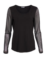 Load image into Gallery viewer, Naya Sheer Sleeve Top
