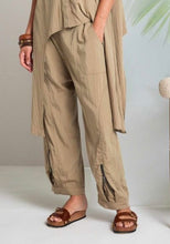 Load image into Gallery viewer, Naya Pull Up Pants with Zip Detail at Cuff
