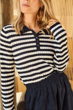 Load image into Gallery viewer, Part Two Zaria Navy Stripe
