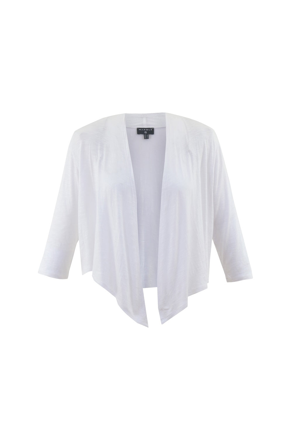 Marble White Waterfall Cardigan