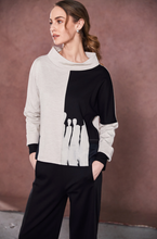 Load image into Gallery viewer, Naya Two Tone Funnel Neck Top
