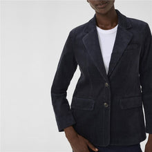 Load image into Gallery viewer, Part Two Cord Leni Blazer Navy
