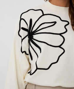 Esqualo Flower Tape Knit in