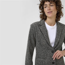 Load image into Gallery viewer, Part Two Vineke Salt &amp; Pepper Blazer
