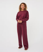 Load image into Gallery viewer, Esqualo Modal Pull Up Pleat Pant Merlot
