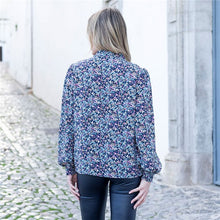 Load image into Gallery viewer, Marble Teal Print Blouse
