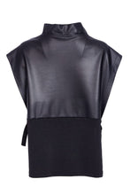 Load image into Gallery viewer, Naya Leatherette Top with Tie Side Detail
