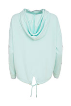 Load image into Gallery viewer, Naya Hooded Top with Contrast Cuff Mint
