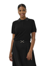 Load image into Gallery viewer, Kaffe Kacarly Polo Black
