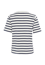 Load image into Gallery viewer, Part Two Ratani Navy White Stripe
