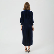 Load image into Gallery viewer, Part Two Vanissa Navy Dress
