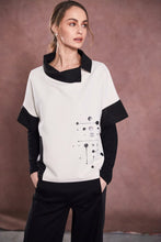 Load image into Gallery viewer, Naya print top with cutaway collar
