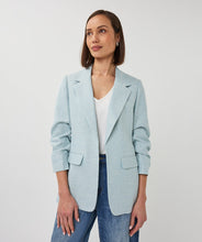 Load image into Gallery viewer, Esqualo Linen Look Blue Blazer
