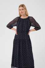 Load image into Gallery viewer, Part Two Draga Dress Navy
