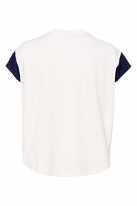 SS25 Naya Contrast Top Navy