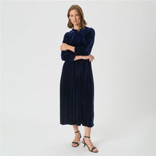 Load image into Gallery viewer, Part Two Vanissa Navy Dress
