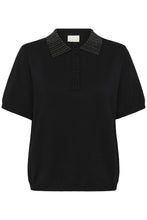 Load image into Gallery viewer, Kaffe Kacarly Polo Black
