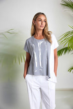 Load image into Gallery viewer, Naya Placement Print Angle Hem Grey
